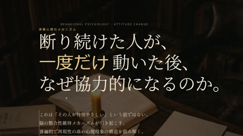 1回のYESで人は変わる 態度変容の心理