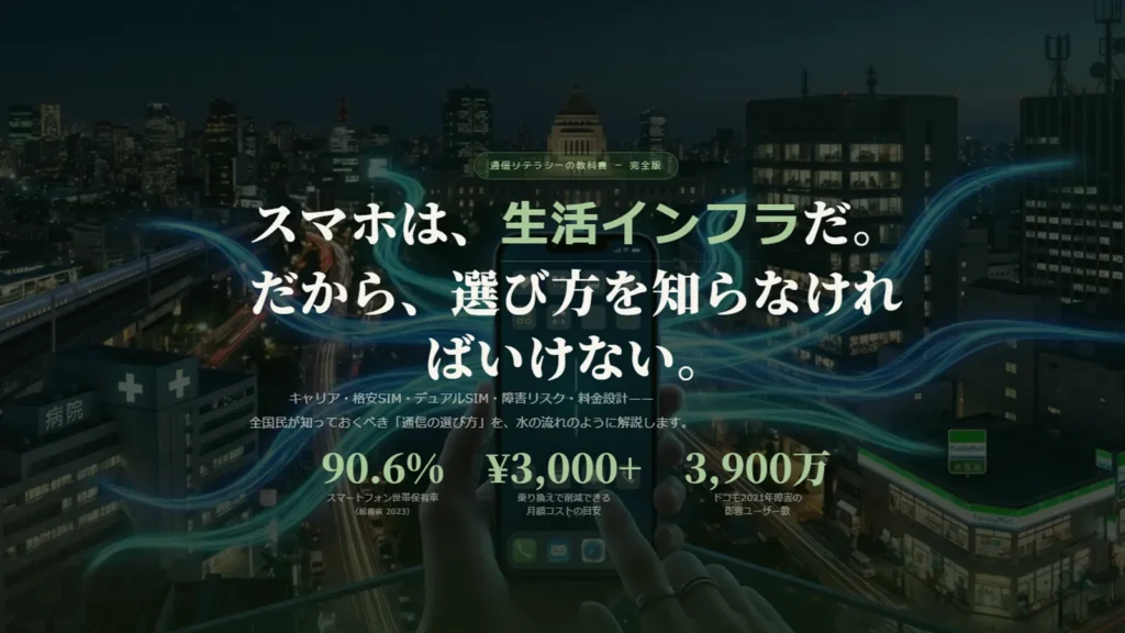 年間3.6万円差の通信費 失敗しないSIM選び
