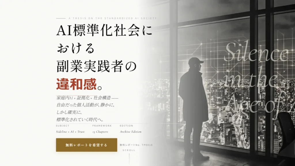 10年後も残る副業者の条件 AI標準化社会の真実